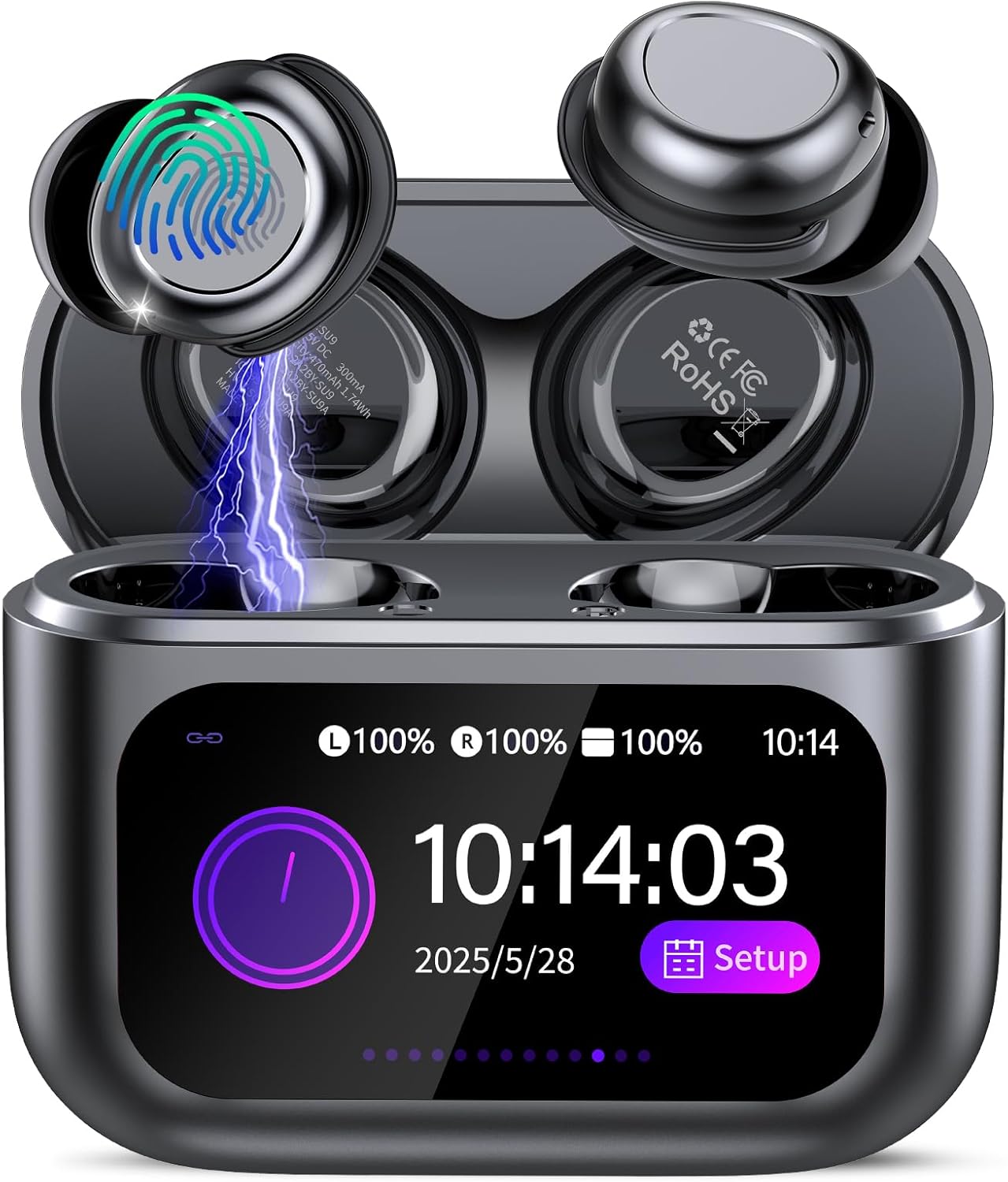 Sleep Earbuds Bluetooth 5.4 for Side Sleepers with 48H Playtime