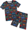 Bamboo Viscose Toddler Car Pajamas Short Set - Cool Summer PJs