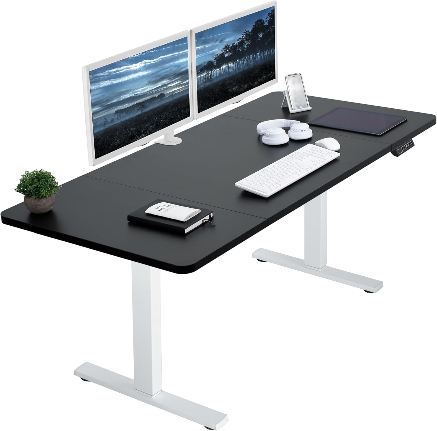 VIVO Electric Standing Desk with Memory Height Adjustment Features