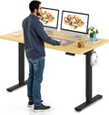 Electric Standing Desk 55 x 28 in Whole-Piece Desktop - Height