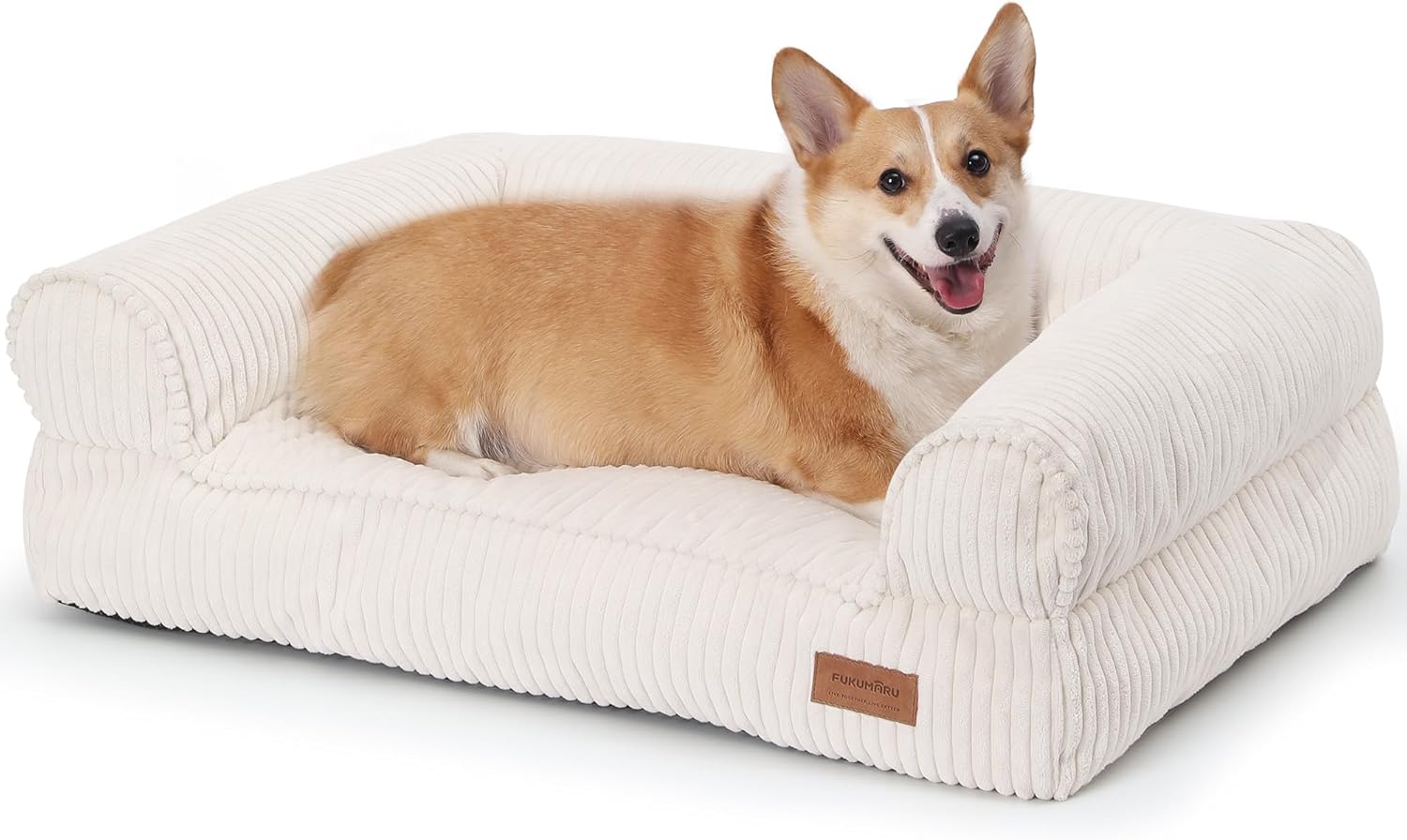FUKUMARU Cute Dog Bed with TPU Layer for Medium Dogs and Cats