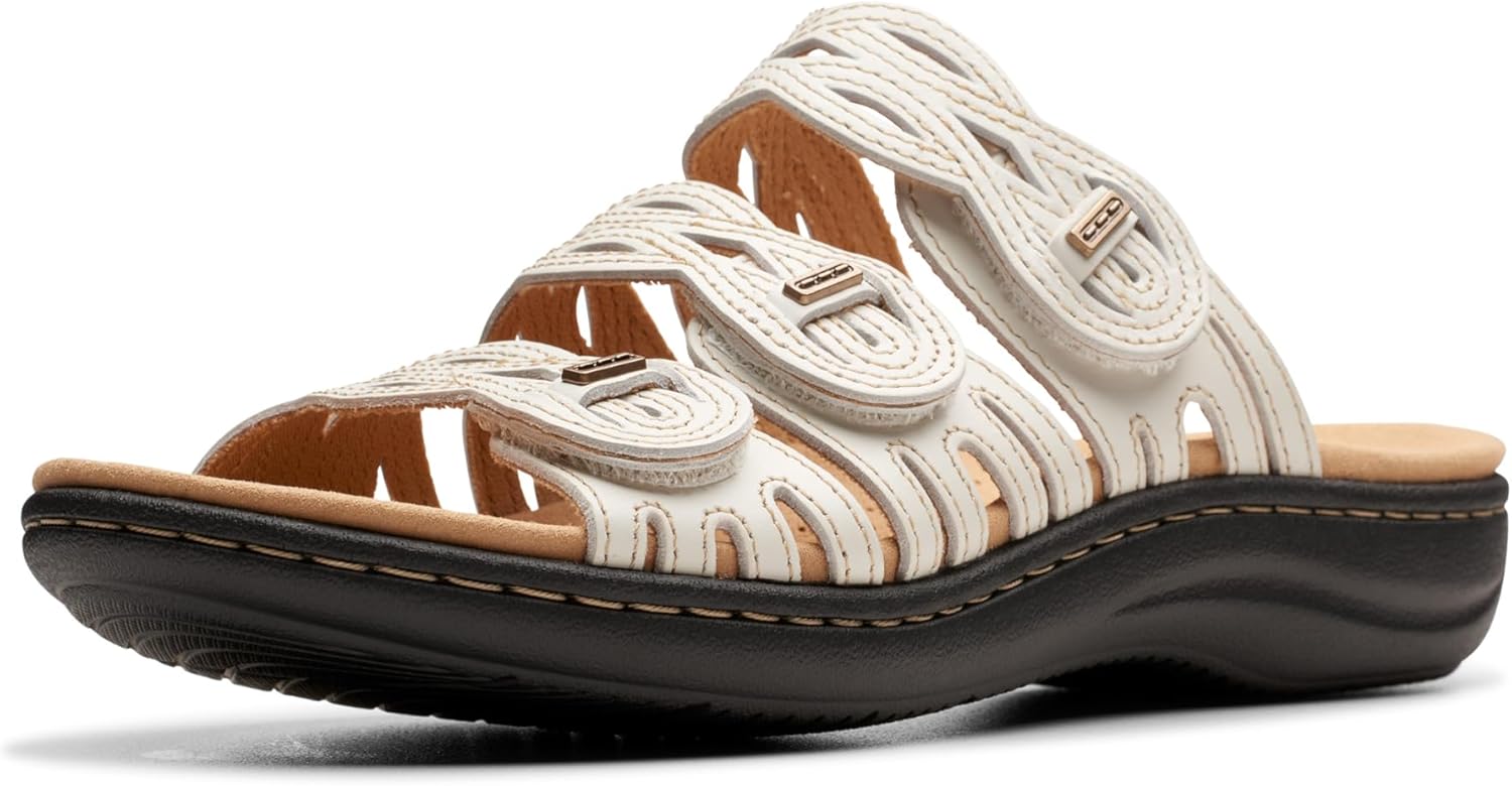 Clarks Women's Laurieann Ruby Flat Sandal for Summer Comfort