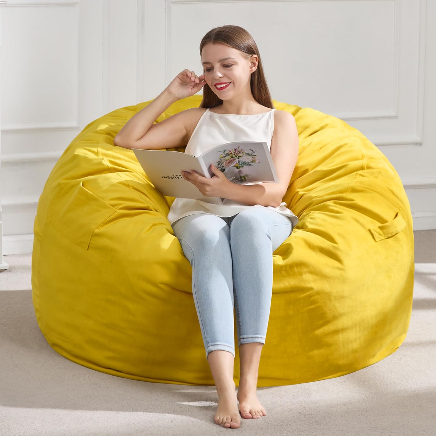 Giant Bean Bag Chair for Adults - Comfortable & Versatile Seating