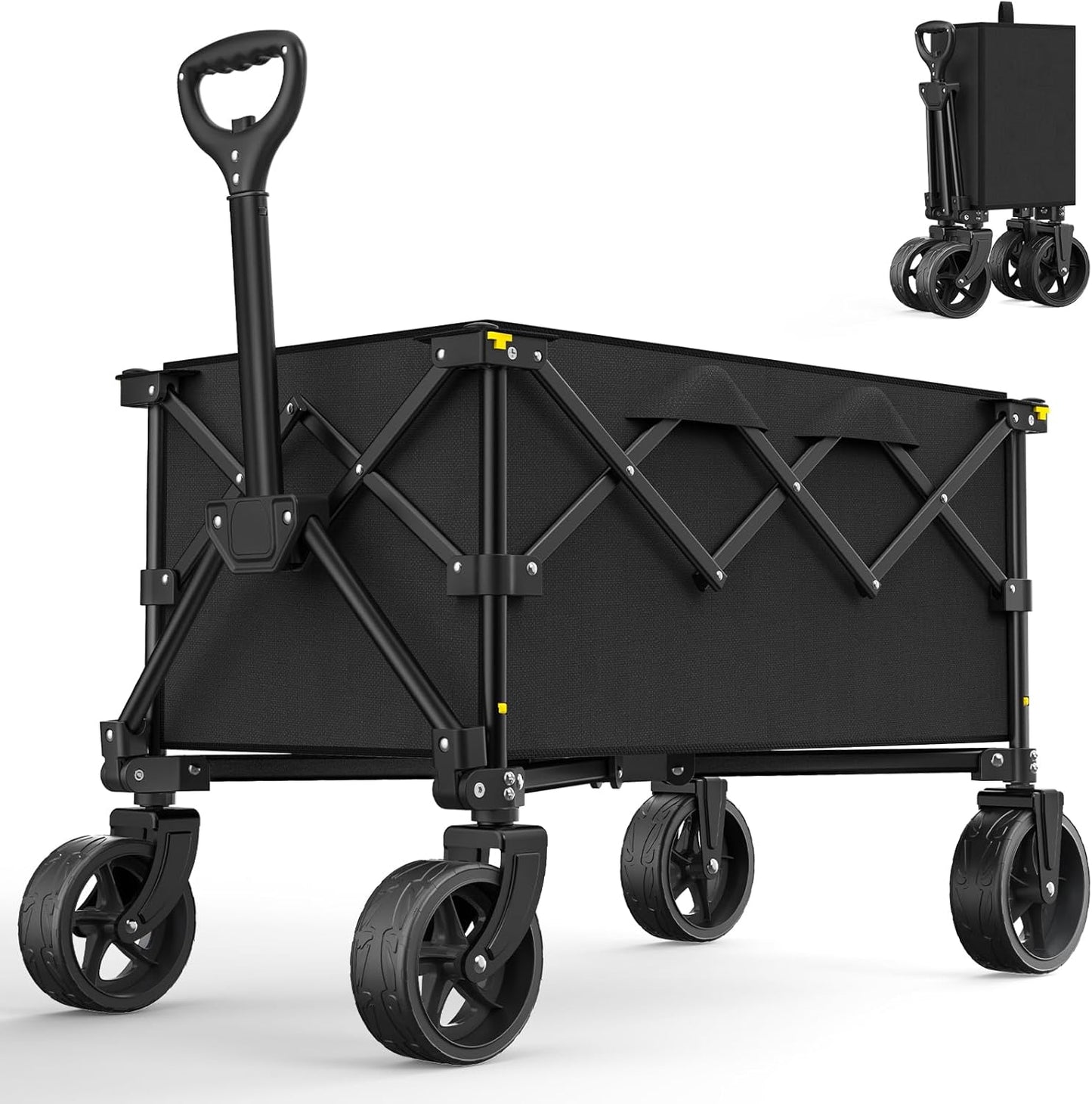 120L Collapsible Wagon Cart: Heavy-Duty All-Terrain Convenience