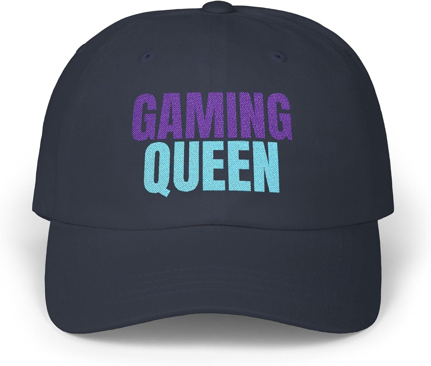 Stylish Gaming Queen Cap - Purple & Blue Beauty