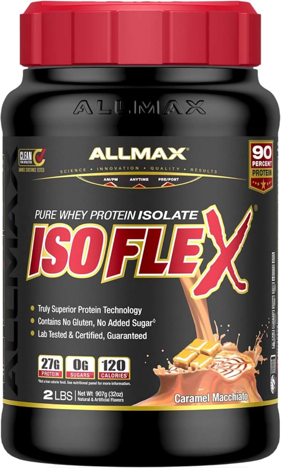 ALLMAX ISOFLEX Whey Protein Isolate - Caramel Macchiato Flavor