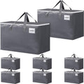 BlissTotes Large Moving Boxes with Zippers & Handles - 125L Totes
