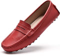 BEAUSEEN Womens Penny Loafers Leather Driving Moccasins - Comfortable