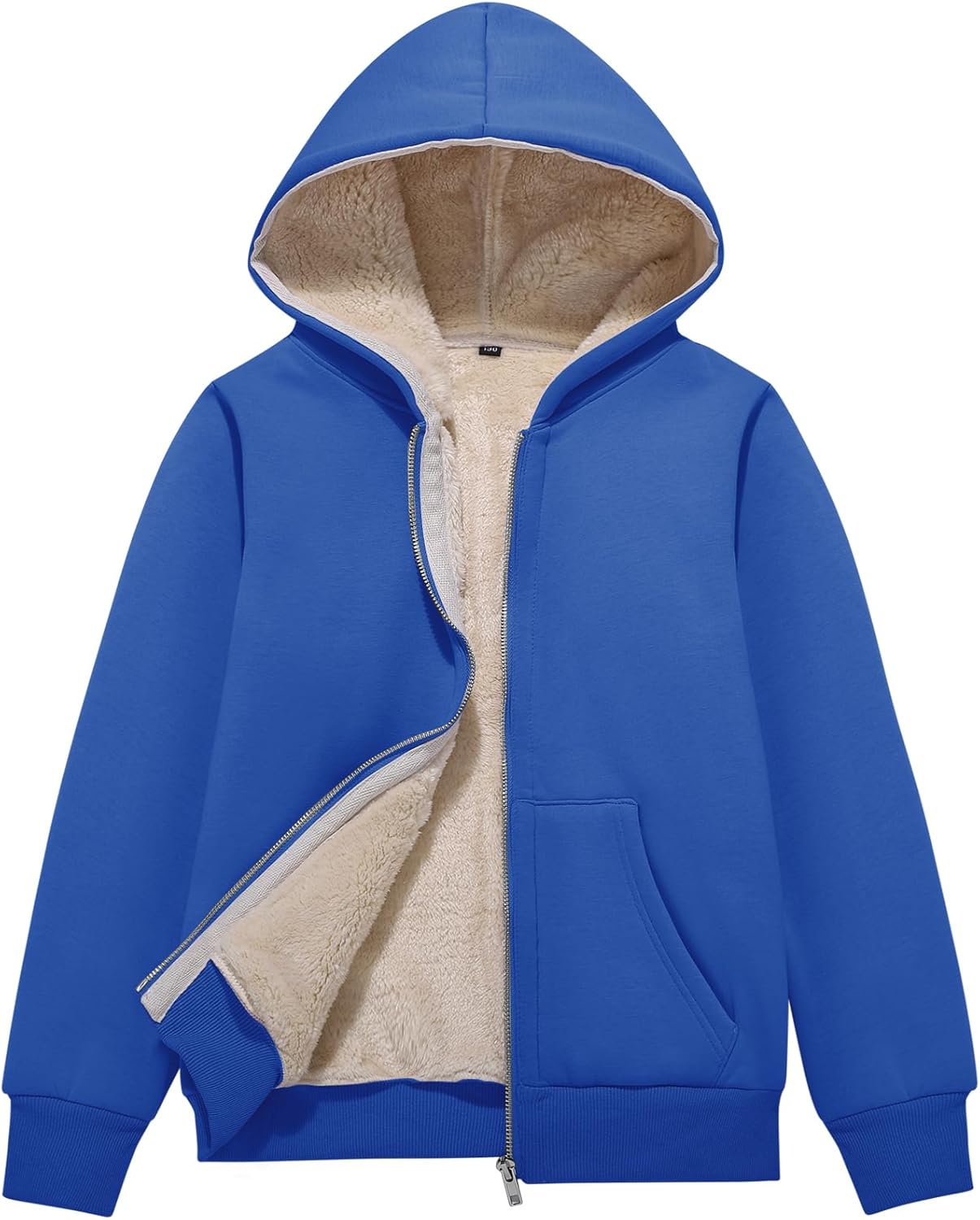 Flygo Unisex Boys Girls Fleece Jacket Hoodie for Winter Wear