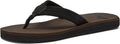 Quiksilver Carver Suede Flip Flops for Men - Arch Support Thong