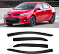 Rain Guards for 2014-2019 Toyota Corolla Window Visors - Dark Smoke