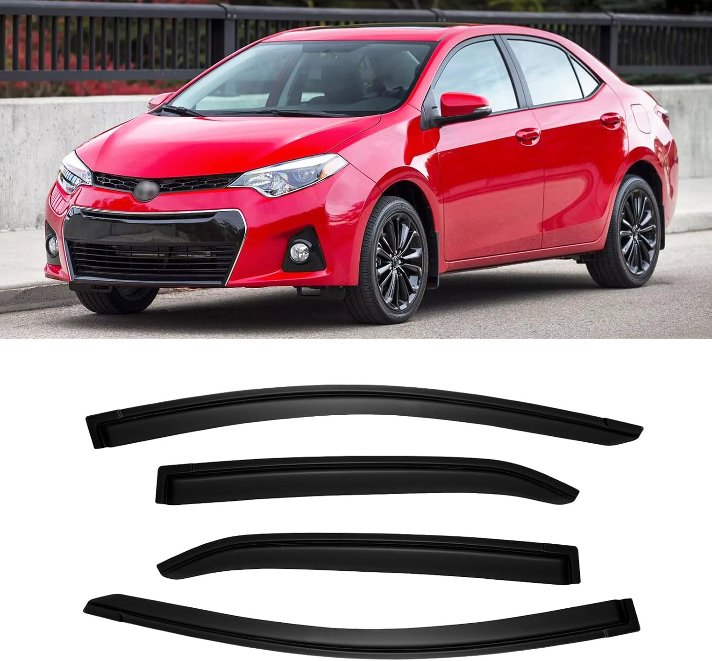 Rain Guards for 2014-2019 Toyota Corolla - Durable Window Visors