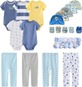 Newborn Layette Gift Set Bodysuits Pants for Baby - Soft 24-Piece Set