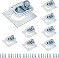 Recessed D-Ring Tie Down Anchors 8 Pack - Heavy Duty Flush Mount