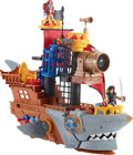 Imaginext Shark Bite Pirate Ship Playset - Big Interactive Play