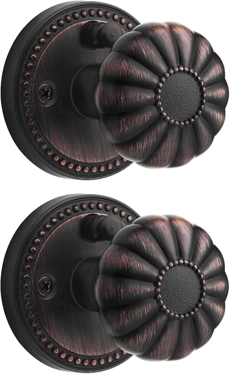 Oil Rubbed Bronze Door Knobs for Privacy in Bedroom and Bathroom