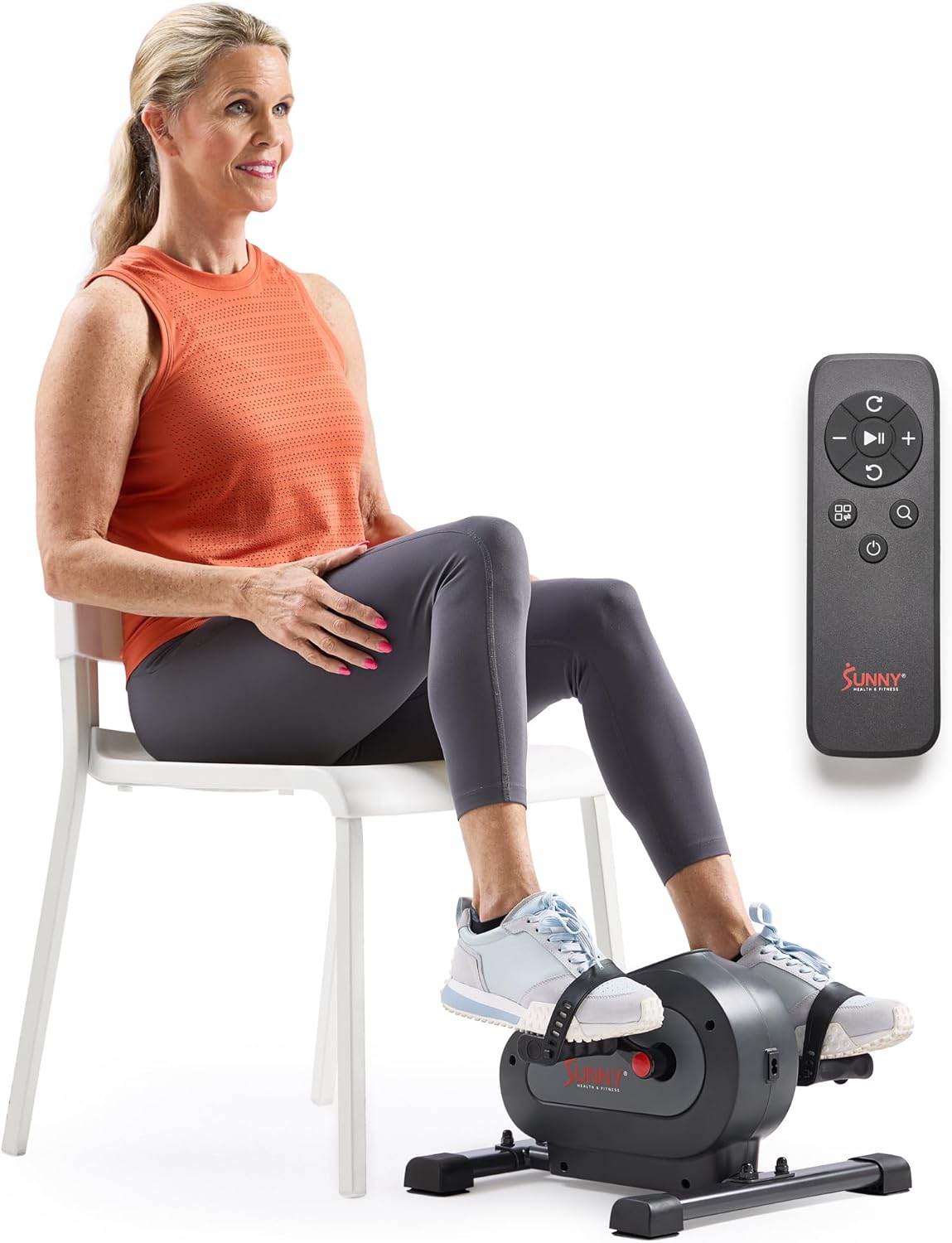 Sunny Health & Fitness Smart Under-Desk Bike for Home/Office