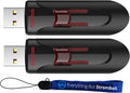 SanDisk 256GB Cruzer Glide 3.0 USB Flash Drive (2 Pack) - Fast