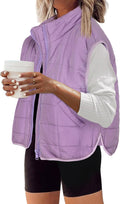 Zeagoo Womens Puffer Vest Sleeveless Zip Up Outerwear - Lightweight