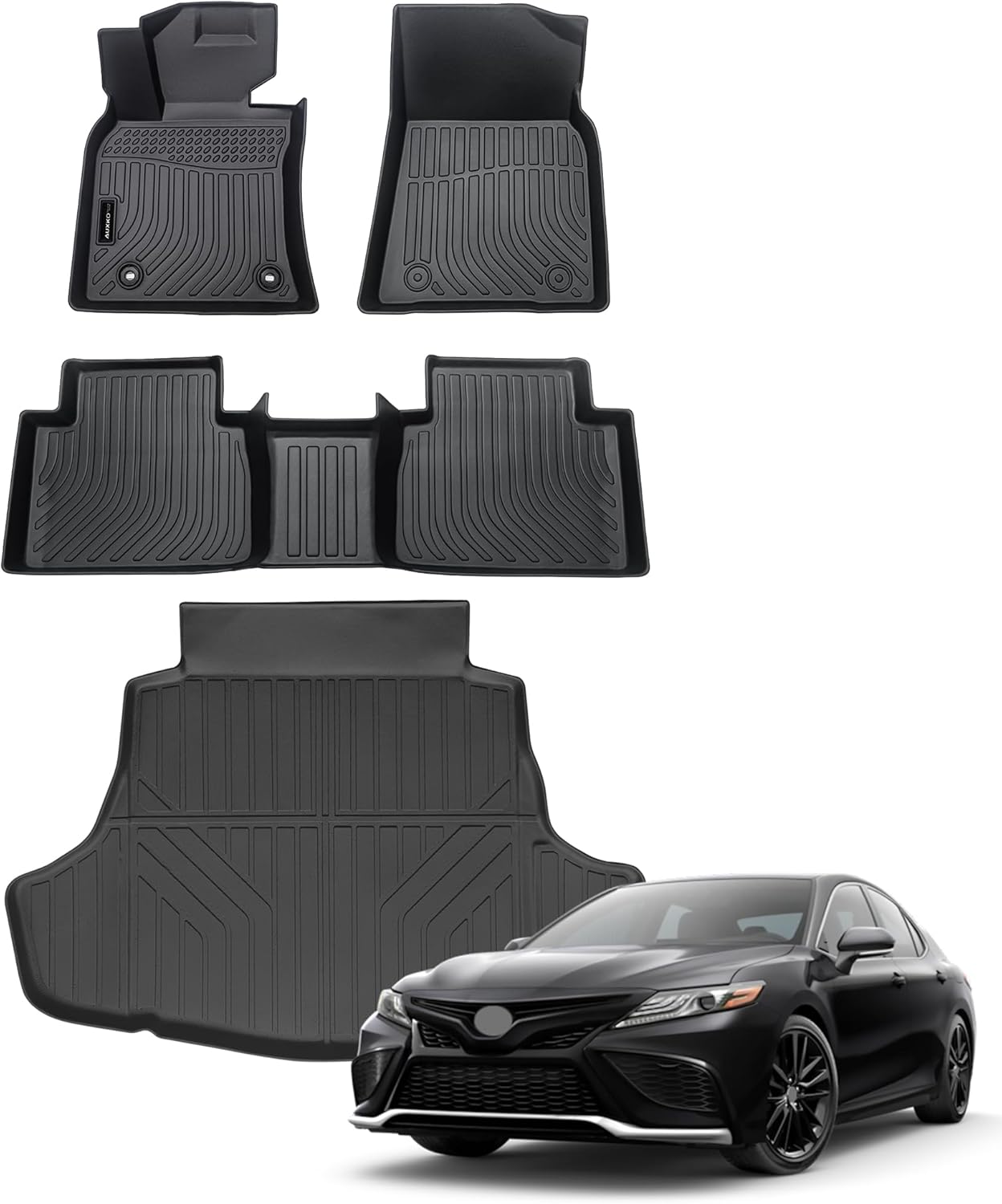 Auxko All Weather Floor Mats for Toyota Camry Hybrid 2024-2018