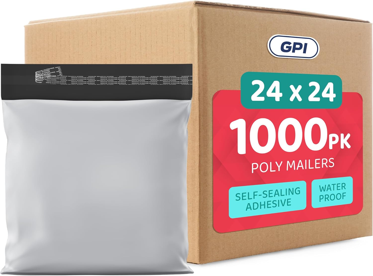 24in x 24in Extra-Large Poly Mailer Envelopes for Shipping