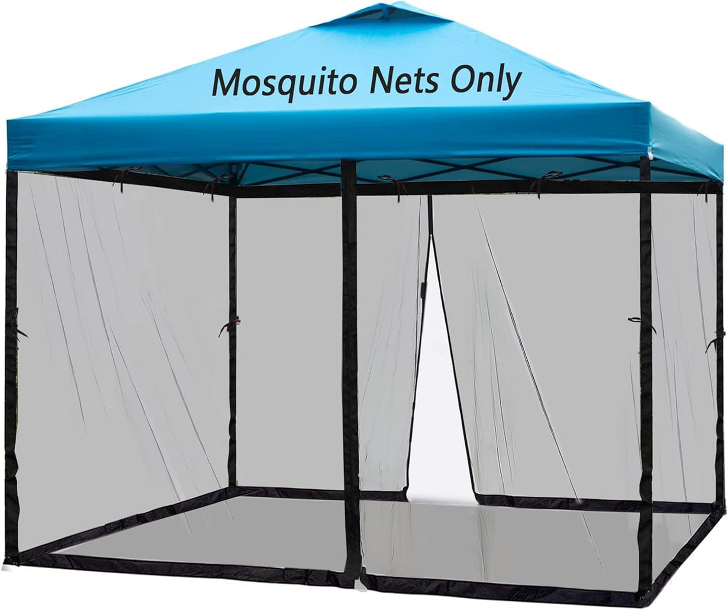 10x10 Mosquito Netting for Patio Camping Gazebo Easy Setup