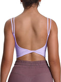 Aoxjox stylish workout bras for women focusing on yoga