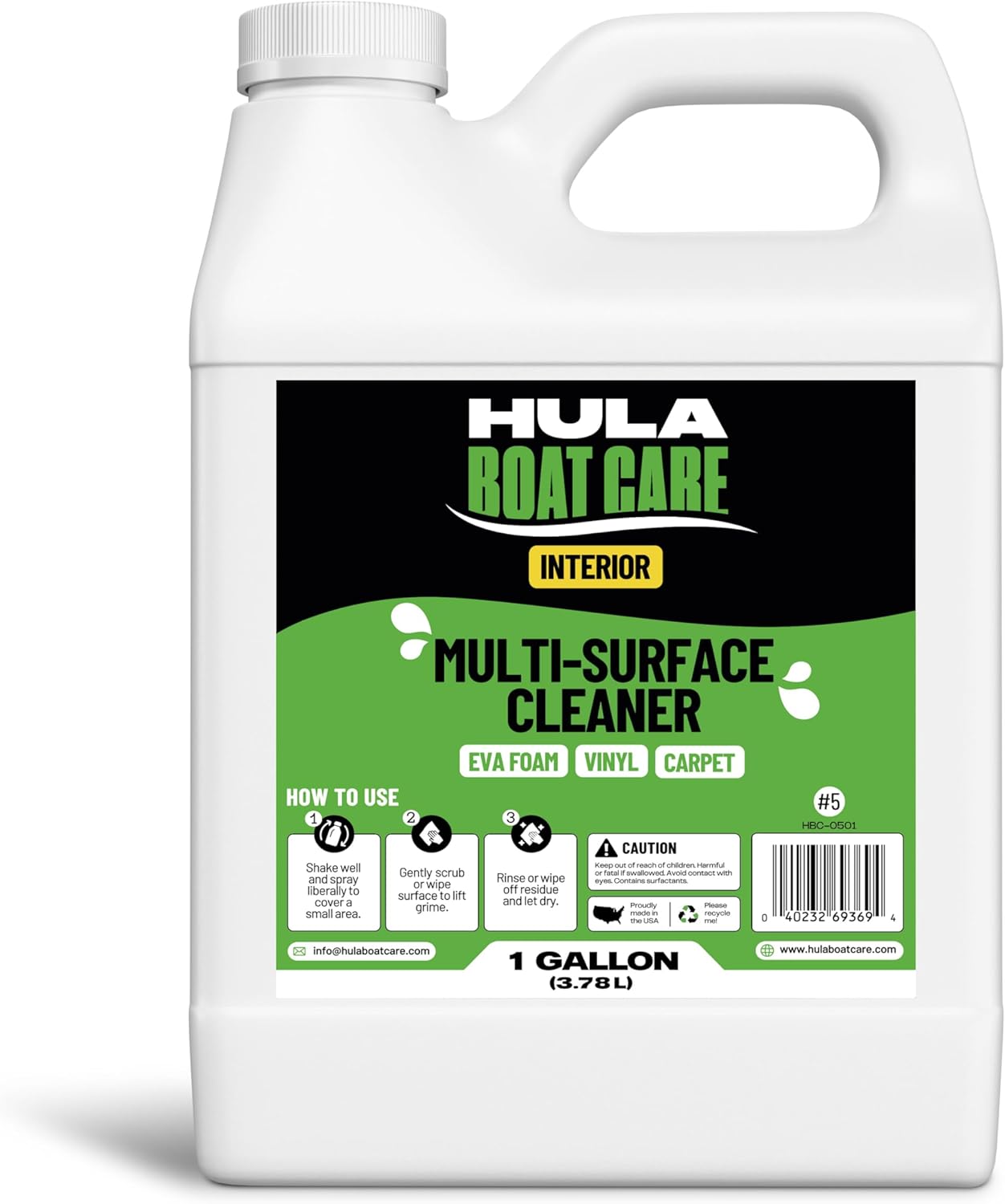 Hula Interior Boat Flooring Multi Surface Cleaner for All Decks