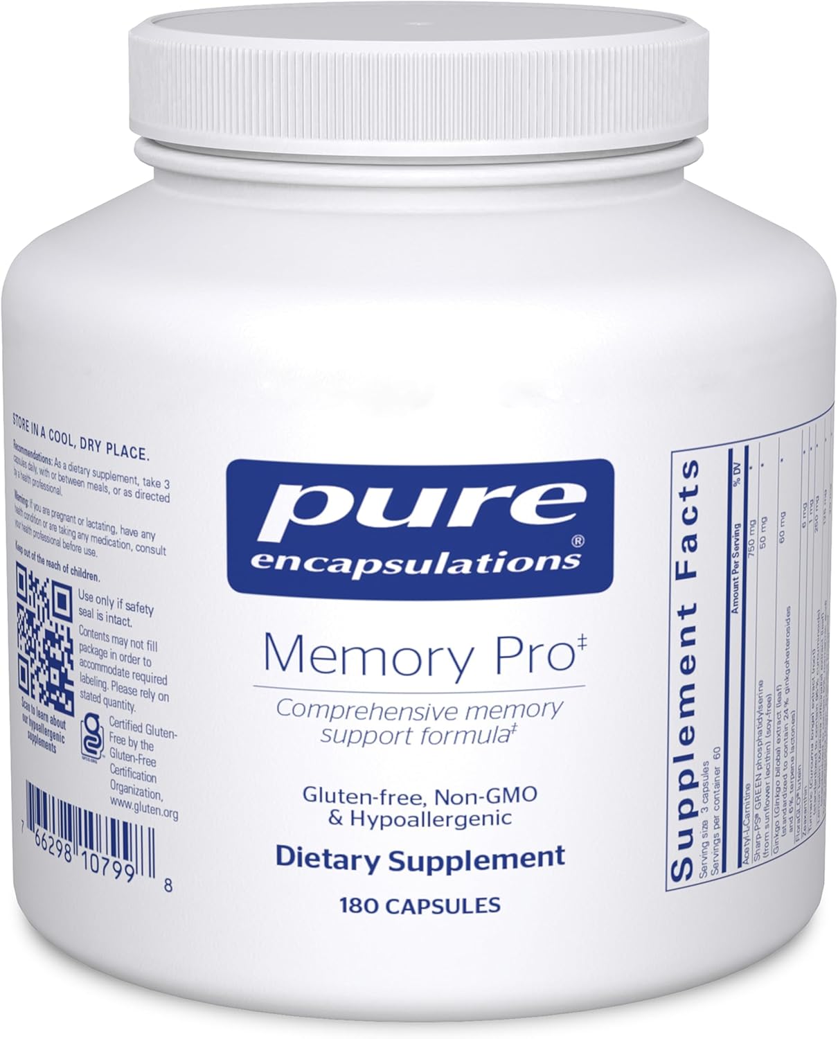 Pure Encapsulations Memory Pro - Comprehensive Memory Support