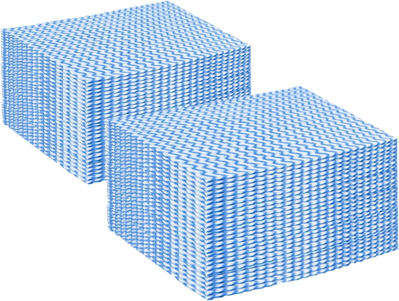 KLEENDOL Blue Disposable Heavy-Duty Cleaning Towels - 100 Pack