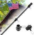 Tangle Free Flag Pole 7 FT Carbon Fiber Flag Pole - Sturdy, Adjustable