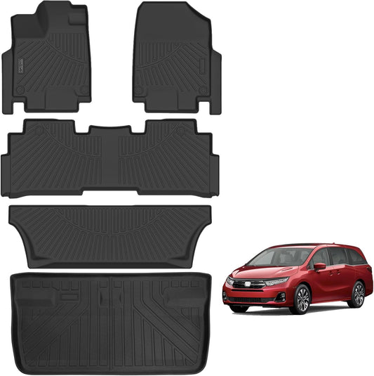 Custom Fit Floor Mats for 2018-2024 Honda Odyssey - Black