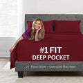Deep Pocket King Size Sheets 21 Extra Deep Pocket 4-Piece Set