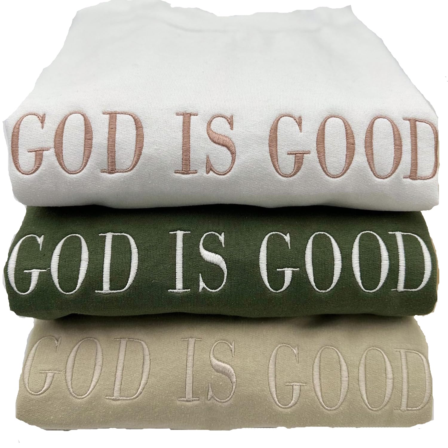 Custom Embroidered Faith Sweatshirt - Fast Shipping!