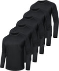 3 Pack Long Sleeve Shirts for Men - Quick Dry UPF 50