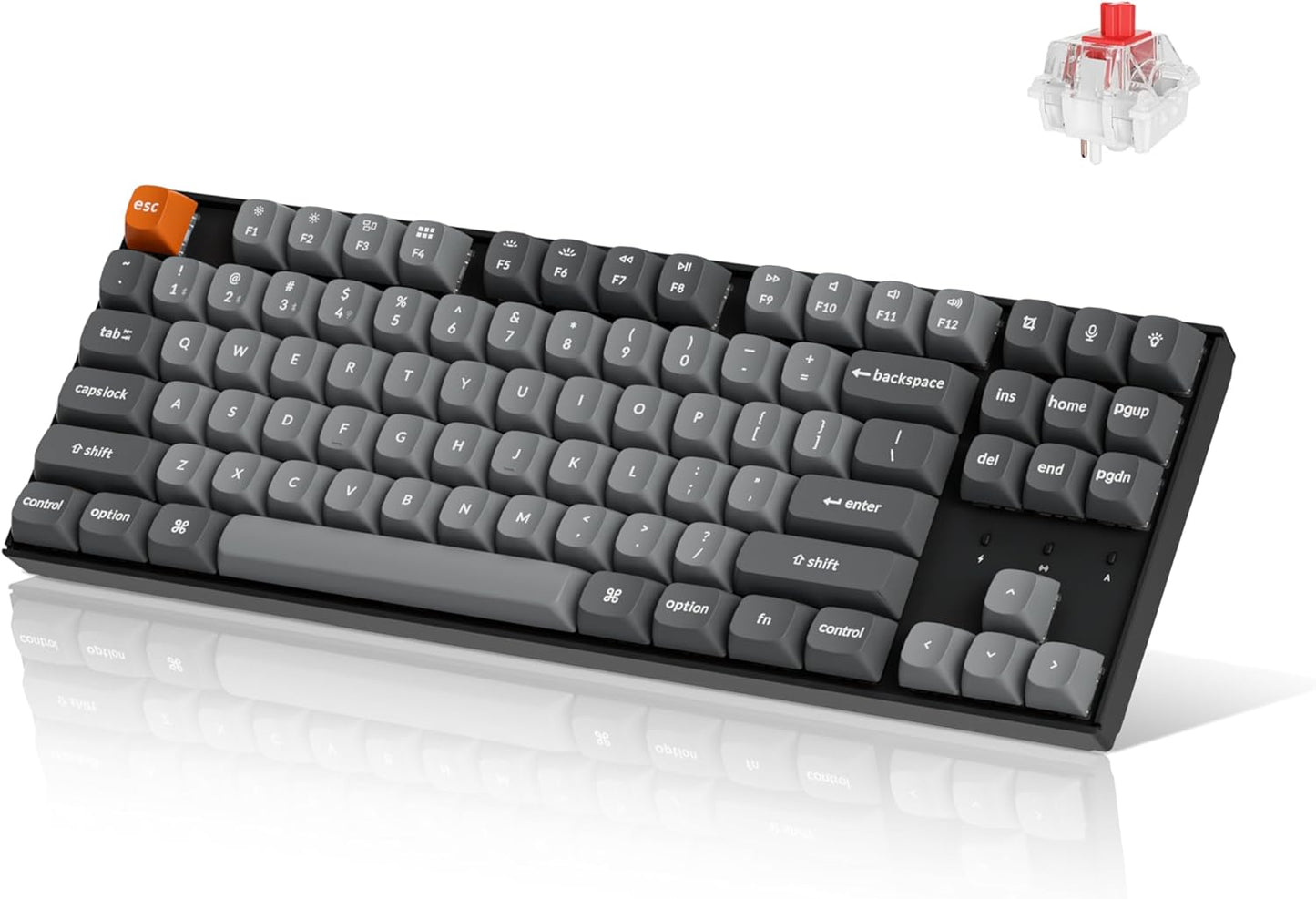 Keychron K8 Max Wireless Mechanical Keyboard - Ultra-Responsive Super Red Switches