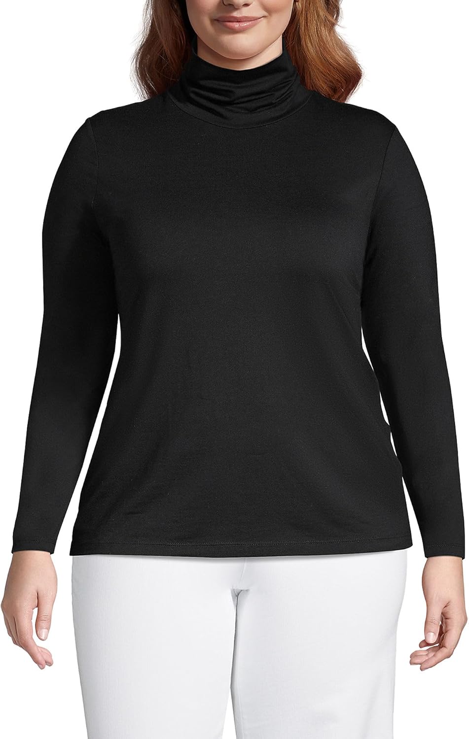 Lightweight Jersey Long Sleeve Turtleneck for Versatile Style