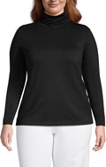 Lightweight Jersey Long Sleeve Turtleneck - Slim, Soft Layering under