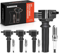 Ignition Coil Pack and Iridium Spark Plugs Set for Ford 2.0L/2.3L