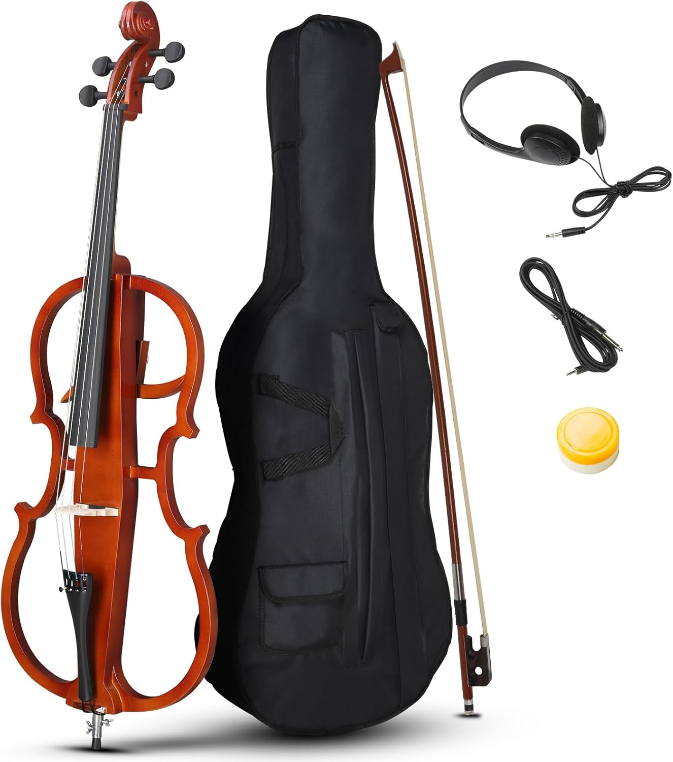 Ktaxon 4/4 Full Size Electric Cello with Premium Features