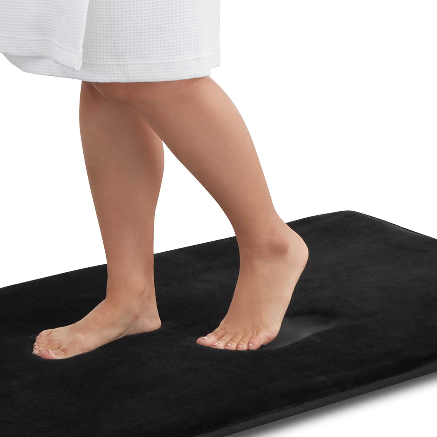 Genteele Memory Foam Bath Mat Non Slip Absorbent Cozy Rug