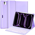 MMK iPad Pro 11 inch Case with Keyboard - Lavender, Magnetic