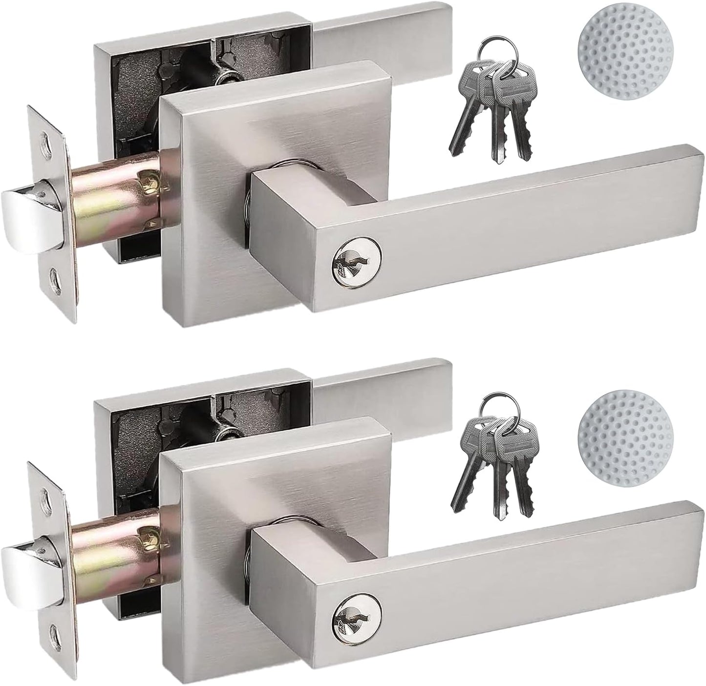 Keyed Alike Entry Door Lever Set for Bedroom and Bathroom Use