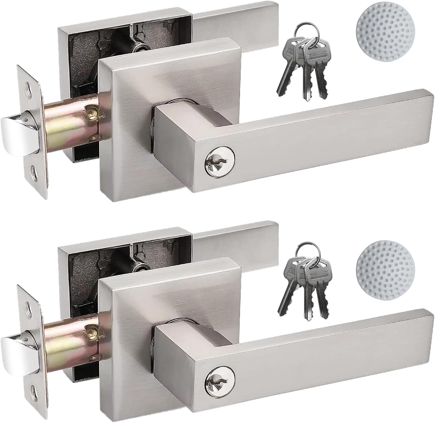 Keyed Alike Entry Door Lever Set for Bedroom and Bathroom Use