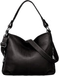 Genuine Leather Shoulder Bag for Women - Roomy Soft Hobo Purse