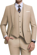 Men's 3 Piece Slim Fit Suit Set - Tailored Look for Weddings & Work