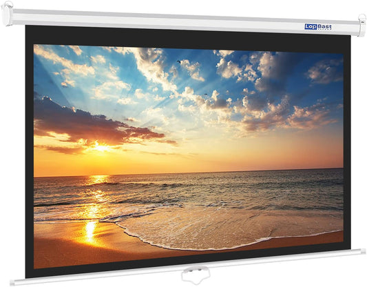 100 Manual Pull Down HD Projector Screen - LopBast ~ Enhance Your Viewing Experience