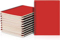 A5 College Ruled Spiral Notebook Pack - Red Bulk 18pcs