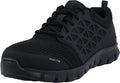 Reebok Men's Sublite Cushion Alloy Toe Work Shoe Black - Lightweight
