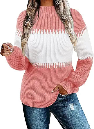 Imysty Womens Turtleneck Sweaters for Fall and Winter Style